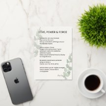 Amor, Poder, Força Poesia