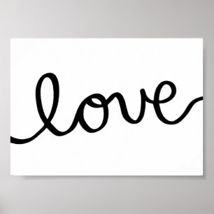 amor - polegadas 7x5 - poster da arte