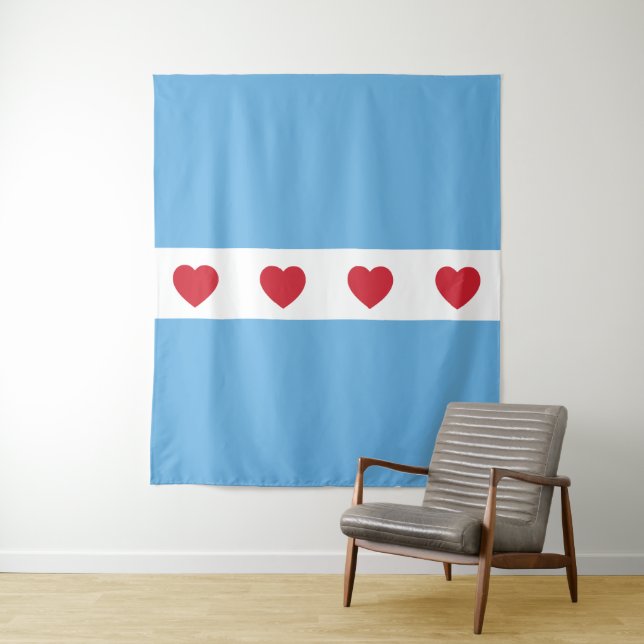 Amor por Chicago | Decoração de Parede Tapeçaria Z (In Situ)