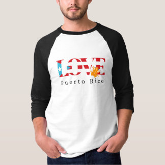 Amor Porto Rico 3/4 Capa Camisa Raglan De Baseball