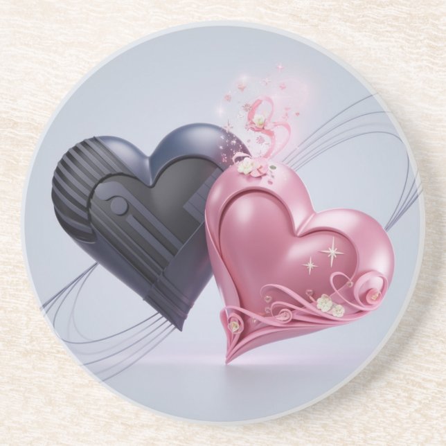 Amor provoca Porta copos romântica (Frente)