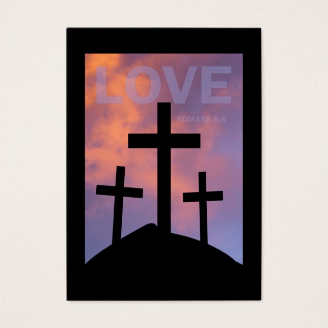 AMOR - Romanos 5:8 Cartões de Trato / (Frente)