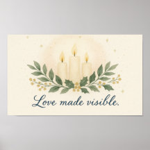 Amor Tornado Visível — Poster de Natal