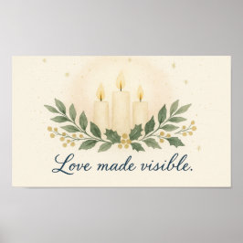 Amor Tornado Visível — Poster de Natal