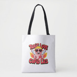Amor Tóxico - Cupido Mente Escuro Tote Bag