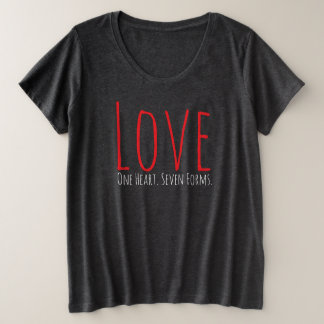 Amor - Uma Camiseta Coração. Sete Formas