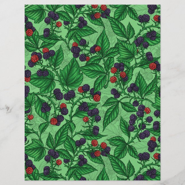 Amoras negras em verde (Frente)