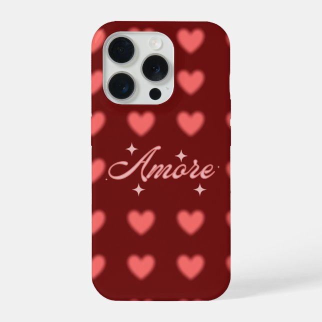 Amore Heart Pattern phone case | Tough Phone Case (Verso)