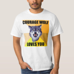 Amores do LOBO da CORAGEM você t-shirt