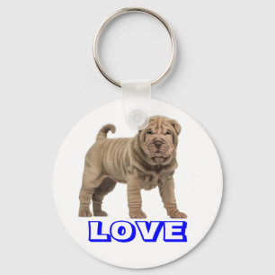 Amoroso Porta-Chaves de Cachorro Puppy Chinês Shar