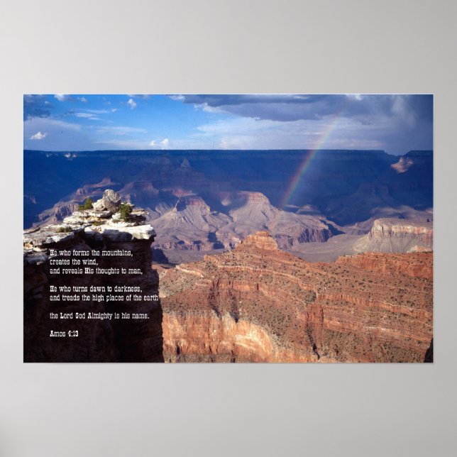 Amos 4:13. Impressão poster (Frente)