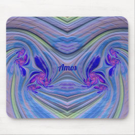 AMOS ~ Zany Púrpura, Azul, Verde e Pink Mouse Pad