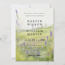 Amostra de Aquarela Convite para casamento