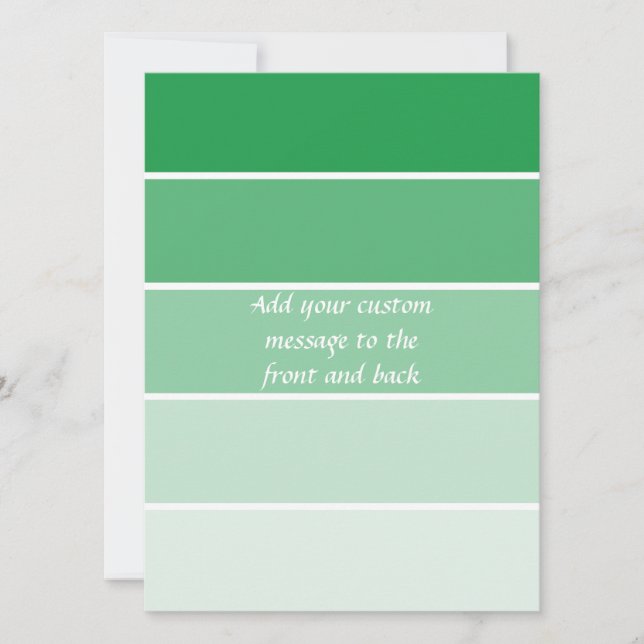 Amostras de tinta verde brilhante (Frente)