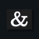 ampersand canvas wall art black and white<br><div class="desc">ampersand canvas wall art bold moderno design preto e branco para decoração contemporânea em casa ou no escritório</div>