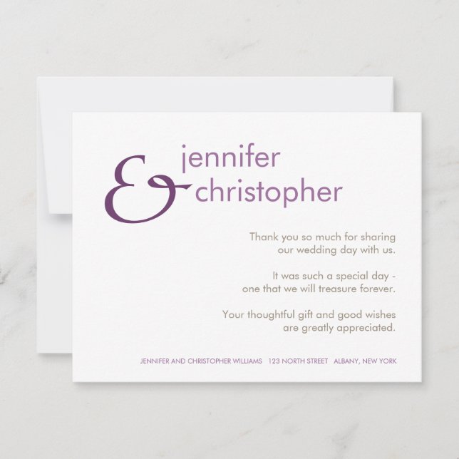 Ampersand:: Cartões de agradecimentos (Frente)