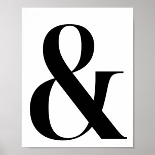 Ampersand / E Sinal Poster