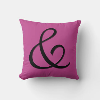 Ampersand Letra inicial Monograma - almofada