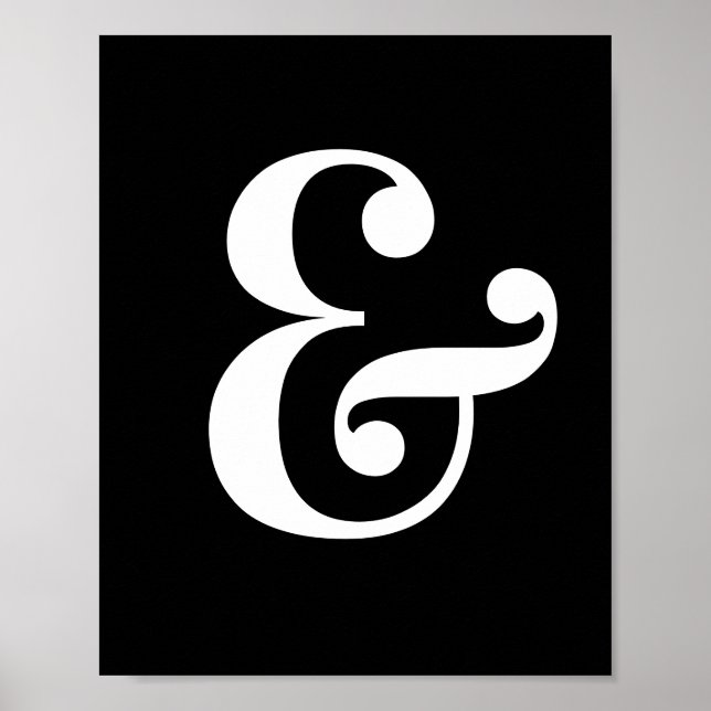 Ampersand Mark Wall Poster (Frente)