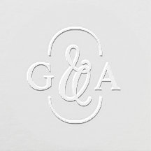 Ampersand Oval Monograma inicial
