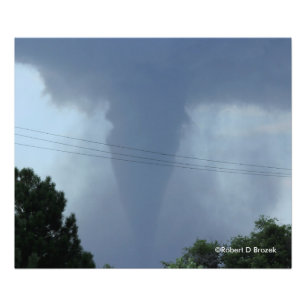 Ampliação da foto do furacão de Kansas