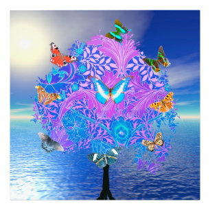 Ampliação de Fotos em Árvore de Borboleta