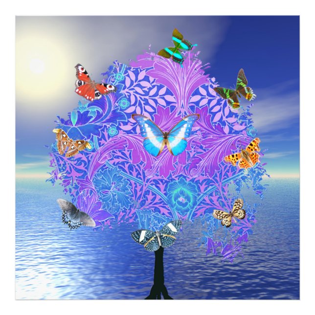 Ampliação de Fotos em Árvore de Borboleta (Frente)