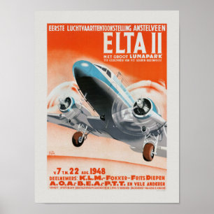 Amstelveen ELTA II Países Baixos Poster vintage 1