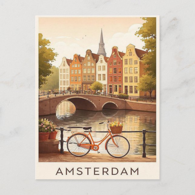 Amsterdã. Cartão postal (Frente)