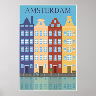 Amsterdã, Holanda, Poster de viagens