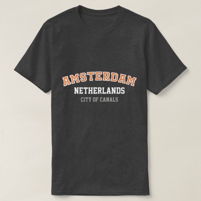 Amsterdam Dark Style T-Shirt (Frente do Design)
