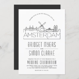 Amsterdam Wedding | Convite Skyline