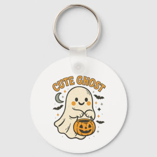 Amuleto de chaveiro de fantasma fofo de Halloween
