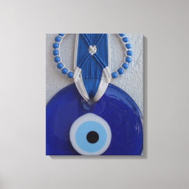 amuleto de vidro de abelha turva mau Canvas (Frente)