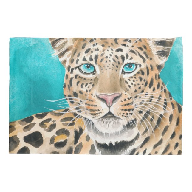 Amur Leopard Watercolor Art (Verso)