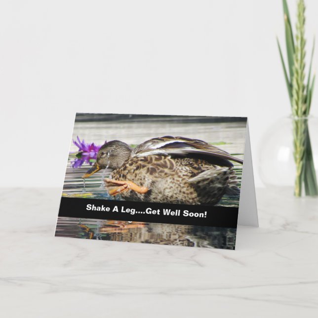 Amusing Mallard - Consiga Bem Cartão (Frente)