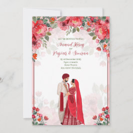 Anand Karaj Convida, convite de casamento Sikh