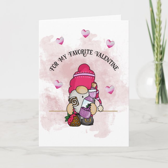 Anão do Dia dos Namorados, cartão de cumprimentos  (Frente)