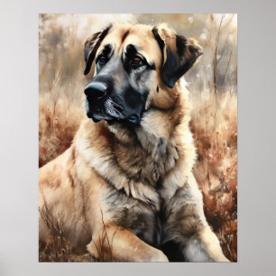 Anatólia Shepherd Dog Art Impressão Poster