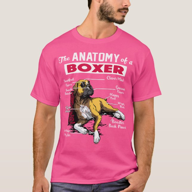 Anatomia Da Camiseta de cão - Camisa Engraçada Par (Frente)