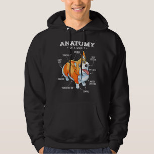 Anatomia de um Cão Engraçado de Camisa Corgi
