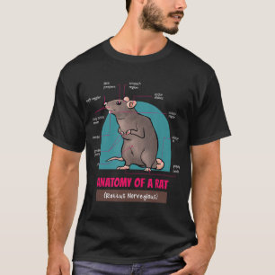 Anatomia De Um Rato Rato Rato Norvegioso T-Shirt