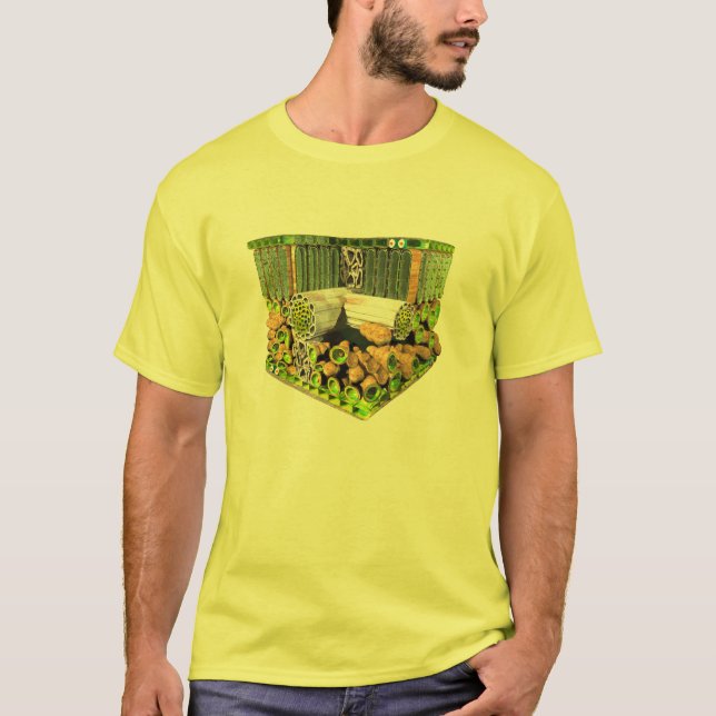 Anatomia de um t-shirt da folha da planta (Frente)