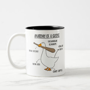 Anatomia de uma caneca de beisebol Goose Engraçado