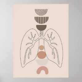 Anatomia moderna - poster de arte da parede médica