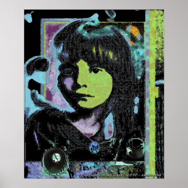 Ancestrais na minha Impressão de Olhos (Frente)