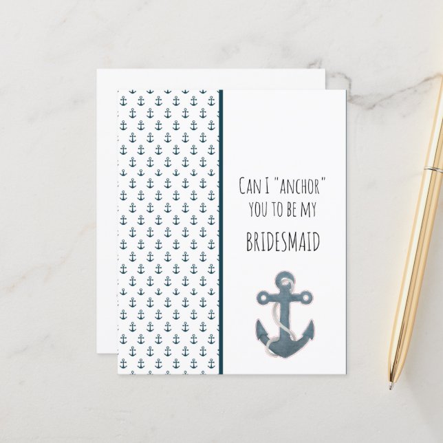 Anchor Azul Você Será Minha Porta-Pontas (Frente/Verso In Situ)