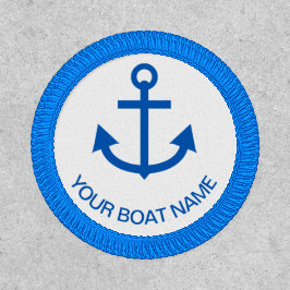 Anchor Blue Personalizou o nome do seu barco