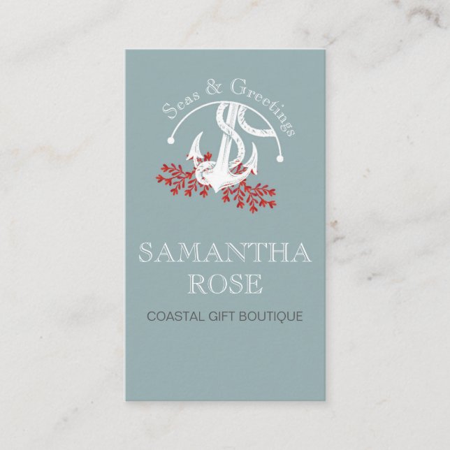 Anchor Coastal Cartão de visita (Frente)