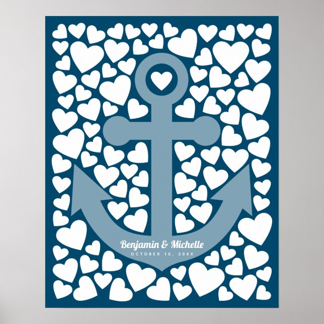 Anchor Guest Book Poster - 100 assinaturas (Frente)